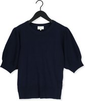 Minus Liva Knit Tee Tops & T-shirts Dames - Shirt - Donkerblauw - Maat L