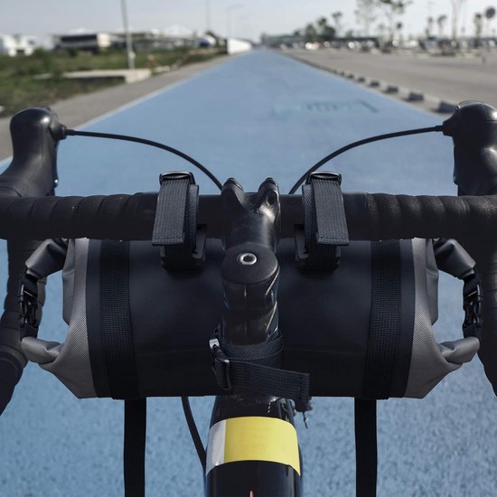 VELObirds - Kleine fietsstuurtas voor bikepacking, 5 liter, 100% waterdicht, fietstas, TPU, Gravelbike, racefiets, MTB, fiets, Gravel Bike tassen voor bikepacking, zadeltas, fietsreis