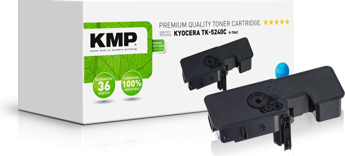 KMP Toner vervangt Kyocera TK-5240C Compatibel Cyaan 3000 bladzijden K-T84C