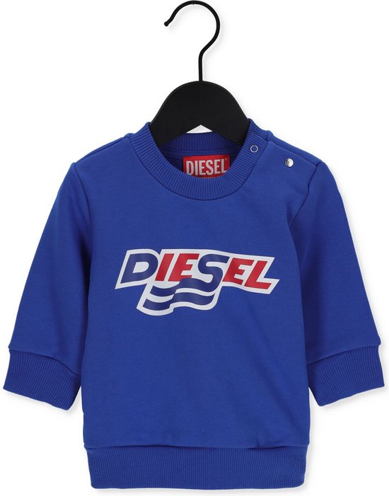 Diesel Screwavesb Truien & Vesten Jongens - Sweater - Hoodie - Vest- Blauw - Maat 6-9M