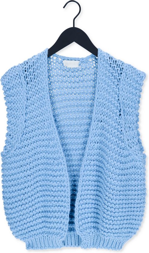 Notre-V Knit Gilet Blazers Dames - Lichtblauw - Maat ONESIZE