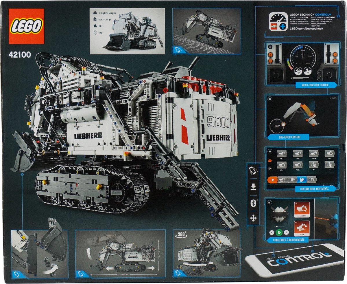 LEGO Technic Liebherr R 9800 Graafmachine 42100 — afbeelding 14