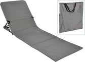 Bol.com HI Strandmat stoel opvouwbaar PVC grijs aanbieding