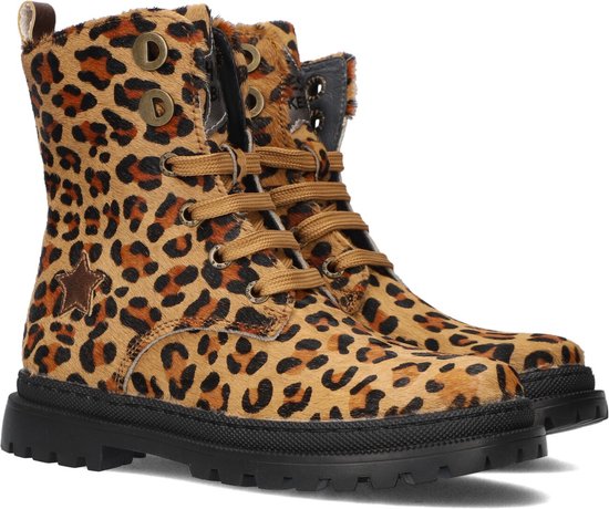 Bikerboots | Meisjes | Brown Panter | Leer | Shoesme | Maat 29