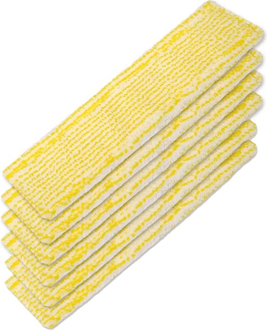 10 Panni In Microfibra Per Lavavetri Karcher – Ricambio Per WV2, WV5 E Modelli Simili – Panni Mocio Con Aggancio Facile – 7x27,5 Cm - 3
