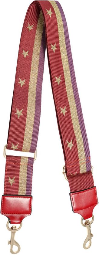 Bag strap star - goud metaal - schouderband - tassenriem - tasriem- schouderriem- Tas hengsel - Tassen band - cameratas band - cross body - verstelbare riem - bag belt - handtas bandje
