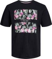 Jack & Jones T-shirt Jjchill Shape Tee Ss Crew Neck 12248072 Black/square Mannen Maat - XL