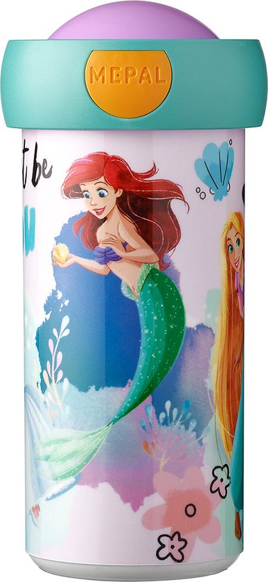 Foto: Mepal schoolbeker campus 300 ml sluit goed af drinkbeker voor kinderen disney princess