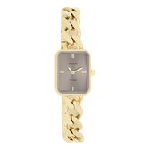 Goudkleurige OOZOO horloge met goudkleurige grove schakelarmband - C20363