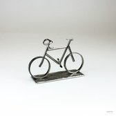 Miniatuur wielrenfiets - Tin - beeldje wielrenfiets - wielertrofee - uniek geschenk