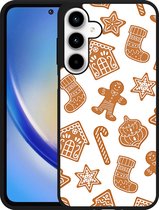 Cazy Hardcase Hoesje geschikt voor Samsung Galaxy A35 Christmas Cookies