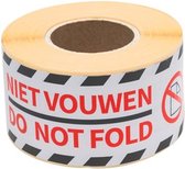 Etiket | Verzendetiket | papier | Do not fold | 125x46mm | wit