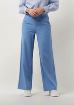 Object Objlisa Wide Pant Dames - Chino - Pantalon - Lichtblauw - Maat 34