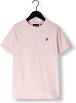 Lyle & Scott Plain T-shirt B Polo's & T-shirts Jongens - Polo shirt - Lichtroze - Maat 122/128