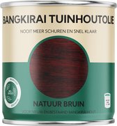 Bangkirai Tuinhoutolie - natuur bruin - bangkirai olie - biobased - 750 ml