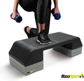 MaxxSport Aerobic Step - Stepbank - Fitness step -Fitness bank - In Hoogte Verstelbaar - 90 cm