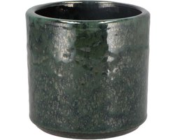 DK Design Bloempot model Green Glaze - groen - D12 x H13 cm - glanzend