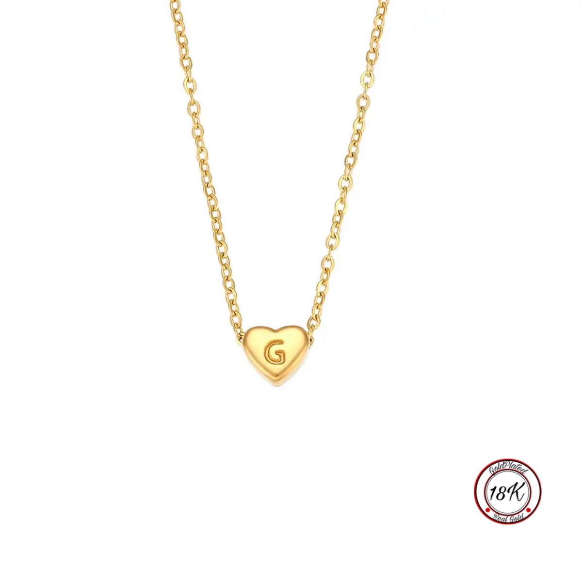Soraro Initialen Ketting | Letter G | Minimaliste Kettingen Goud | 18K Goldplated | Gouden Ketting | Cadeau voor Haar | Vrouwen Cadeau | Elegante Kettingen