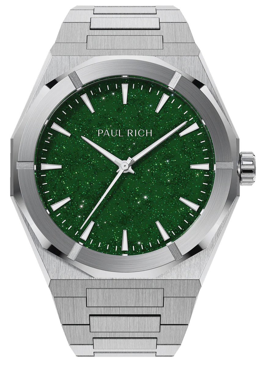Paul Rich Star Dust II Silver Green SD206 horloge