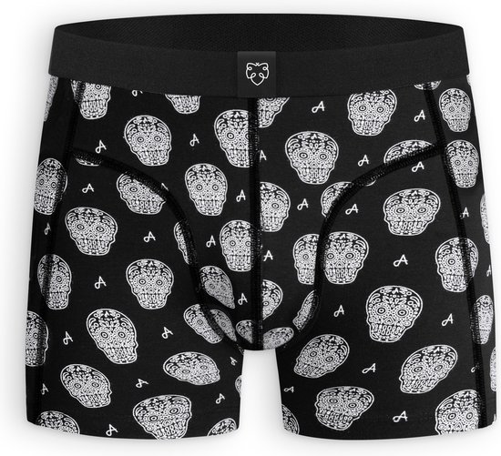 A-dam Los Muertos - Boxershort - Duurzaam - Katoen - Onderbroek - Ondergoed - Heren - Zwart - XXL