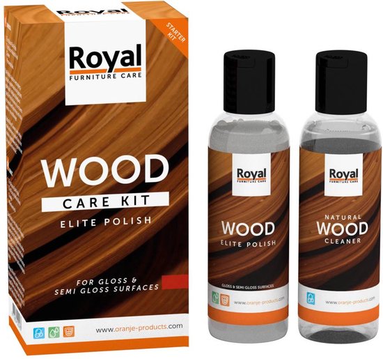 Kit d'entretien du Wood Oranje Elite Polish + kit de démarrage Cleaner 2x75ml