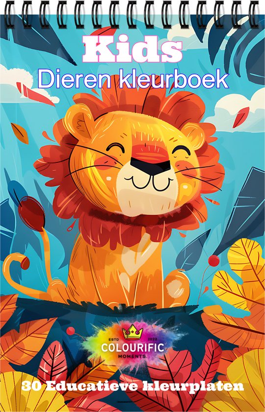 Colourific Moments Kleurboek kinderen met 30 kleurplaten - Kleurboek voor meisjes - Kleurboek voor jongens - A5 formaat