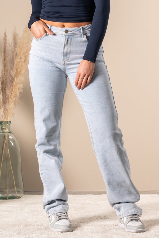 DJUUK JEANS - Dames Jeans - Leg - Tall Jeans - Hoge Taille