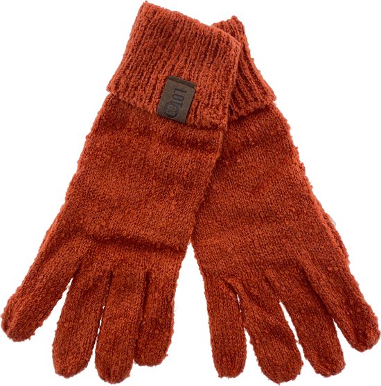 LOT83 Handschoen Roos - Vegan leren label - Handschoenen dames - Gloves - Roest - 1 Size fits all
