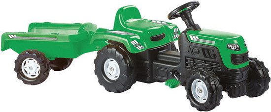Dolu Traptractor met Claxon Rood/zwart - Speelgoed | Buiten | Voertuigen en Loopfietsen