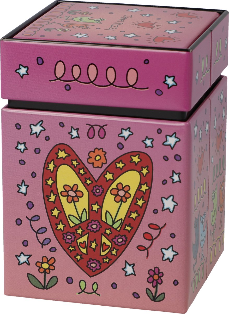 Boîte à thé James Rizzi Peace of Love – Pop Art