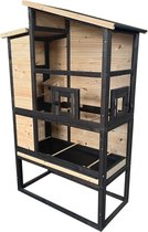 Bol.com Volière Chirpy Court zwart/bruin aanbieding