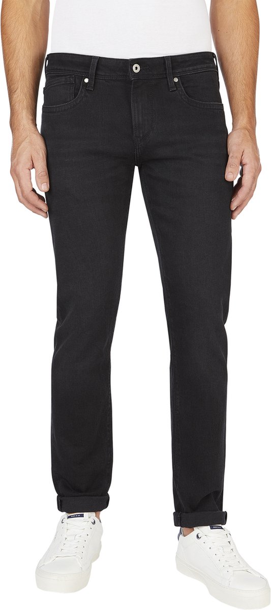 Pepe Jeans Heren Jeans Broeken HATCH slim Fit Zwart 34W / 30L Volwassenen