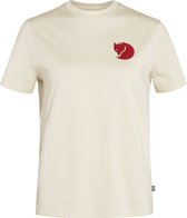 FJALLRAVEN Fox boxy logo t-shirt w chalk wht - 40