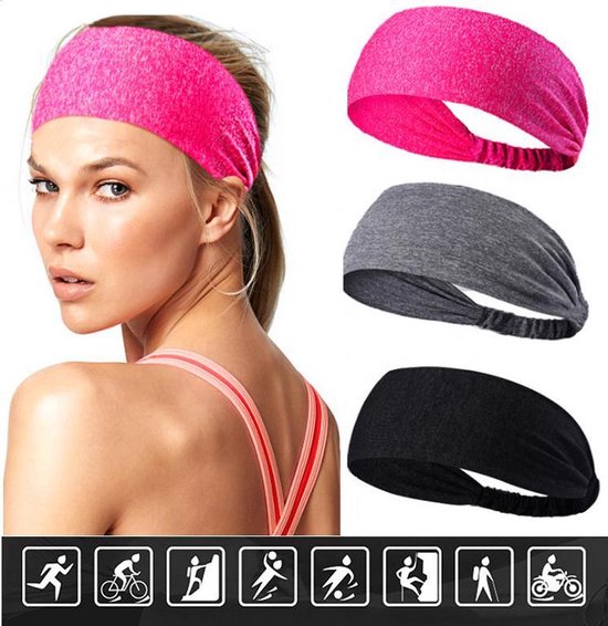 Haarband – Sporthaarband – Fitness - Yoga Haarband – Zweetband – Hoofdband  – Dames... | bol.com