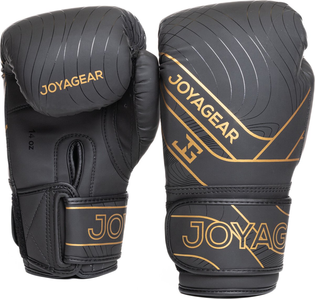 Joya Essential - PU Bokshandschoenen - Zwart met goud (Beschikbaar in verschillende maten)