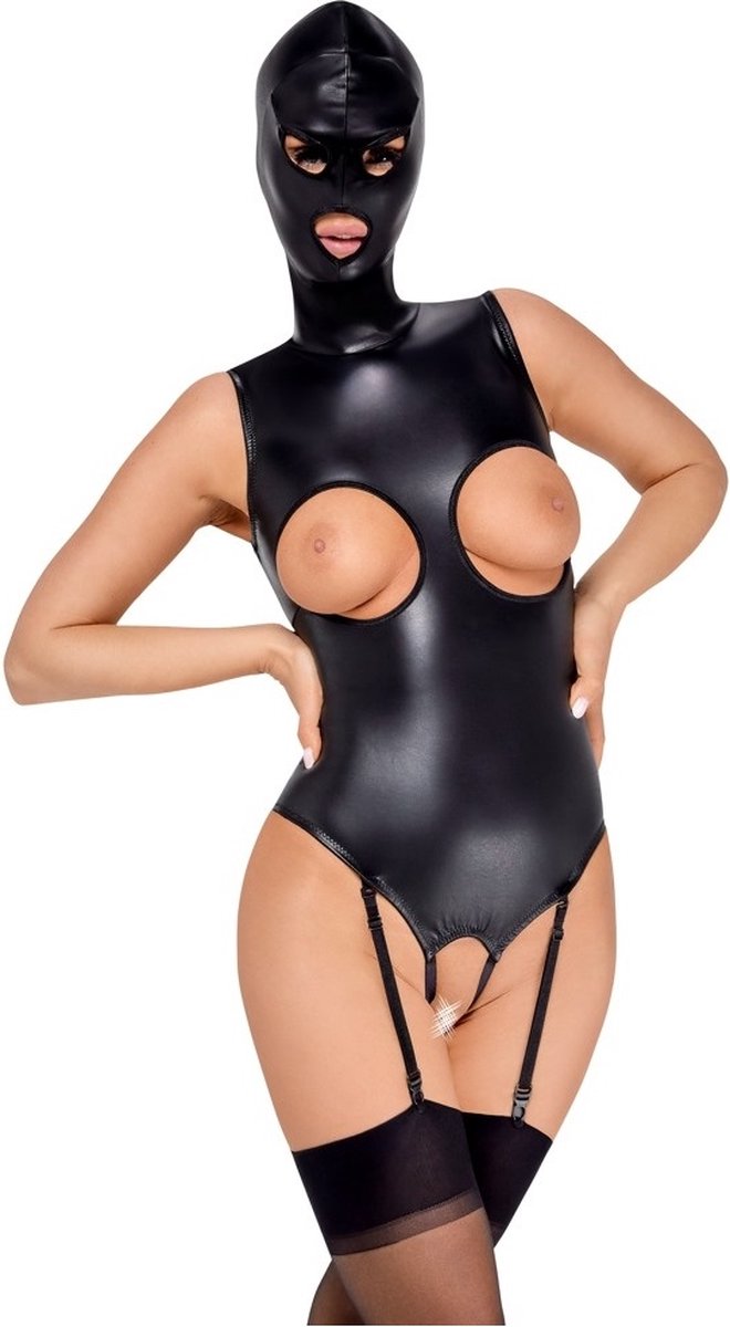 Goedkoopste Bad Kitty Open Fetish Body met Masker Maat 2XL