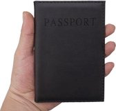 Handige PU Leren Paspoorthoes I Paspoort Houder I Paspoort Cover I Paspoort Omslag I Paspoort Etui I Zwart