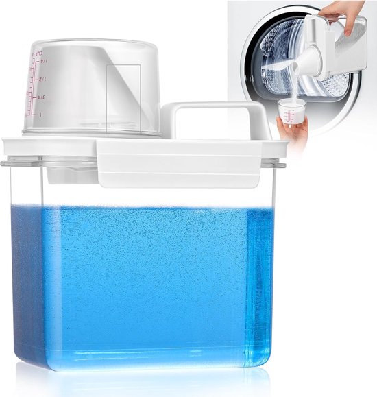 Distributeur De Détergent à Lessive Mural Transparent - Pour Boosters De Parfum - Neuf