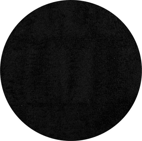vidaXL - Vloerkleed - PAMPLONA - shaggy - hoogpolig - modern - Ø - 280 - cm - zwart