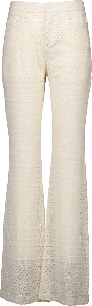 Liu Jo Pizzo Macrame Tp Pants Dames - Chino - Pantalon - Creme - Maat 38