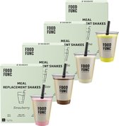 Foodfunc | Meal Replacement Shakes | Mixpakket | 4 x Foodfunc Meal Replacement Shakes | No Junk Just Func