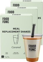 Foodfunc | Meal Replacement Shake | Caramel | 3 Stuks | 21 x 32,5 gram | No Junk Just Func