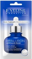 Eveline Cosmetics - Face therapy professional - Hyaluron ampul gezichtsmasker - 8ml - Met 1.5% Hyaluronzuur, Trehalose en Vitamine B5