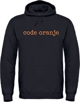 EK kleding hoodie zwart XXL - Code oranje - soBAD. | Oranje hoodie dames | Oranje hoodie heren | Oranje sweater | Oranje | EK 2024 | Voetbal | Nederland