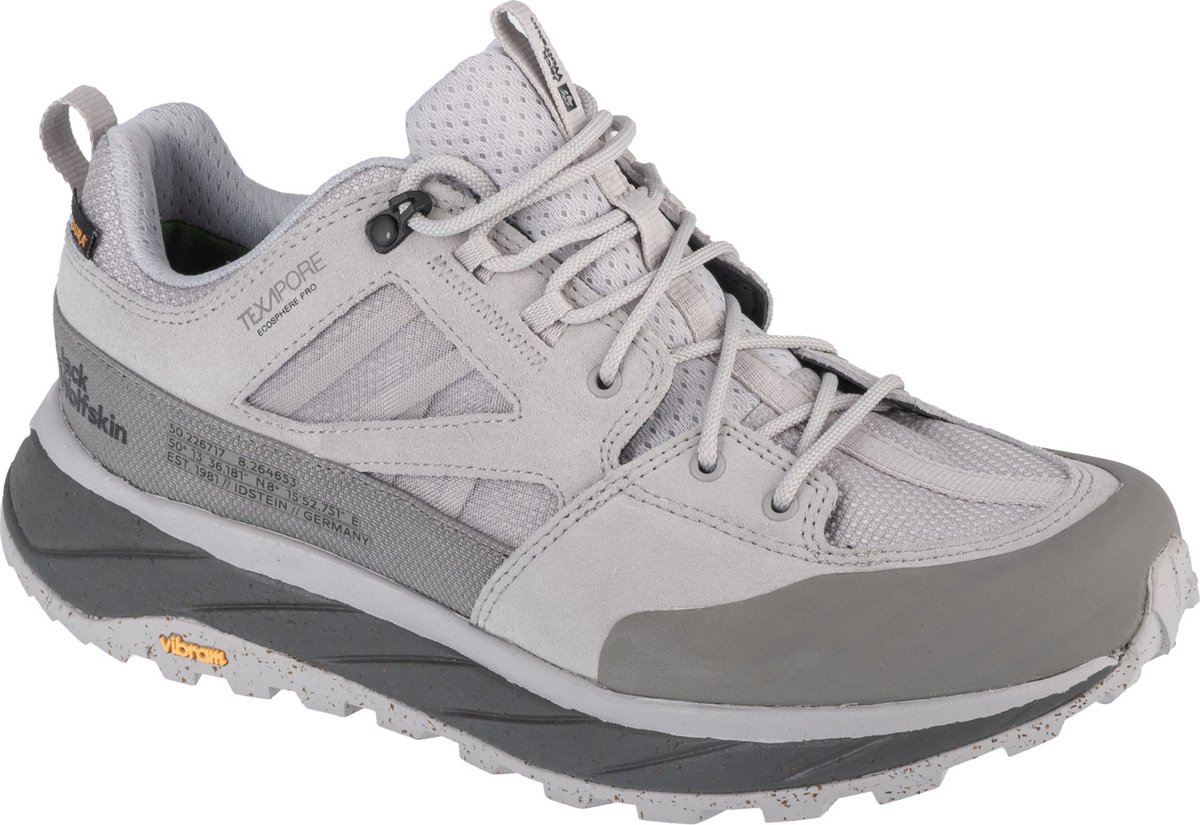 Jack Wolfskin Terraquest Texapore Low M 4056401-6301 Mannen Trekkingschoenen Grijs