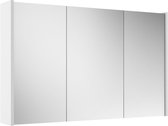 Adema Spiegelkast - 100x63x16cm - inclusief zijpanelen - mat wit
