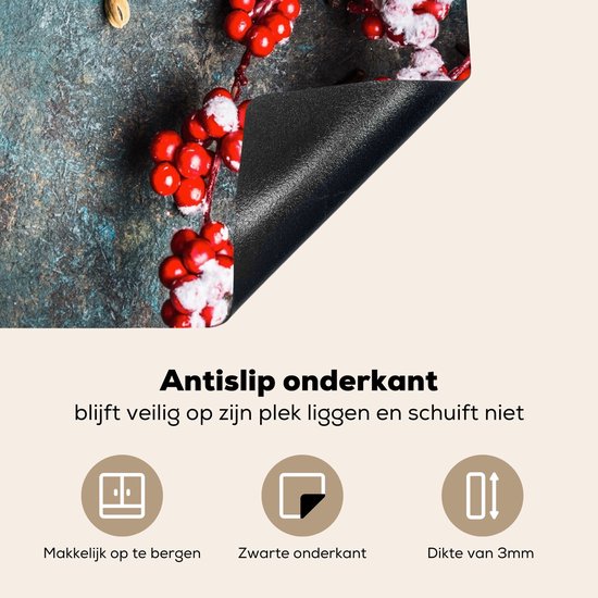 Chefcare Inductie Beschermer Tijger In De Jungle - Zwart Wit - 81x52 Cm Afdekplaat Inductie Kookplaat Beschermer Inductie Mat