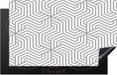 KitchenYeah® Inductie beschermer 85x52 cm - Lijn - Design - Geometrie - Patroon - Kookplaataccessoires - Afdekplaat voor kookplaat - Inductiebeschermer - Inductiemat - Inductieplaat mat