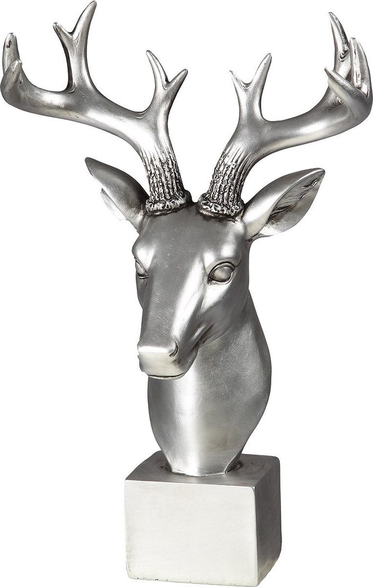 Hertenhoofd - Zilver - 38 cm