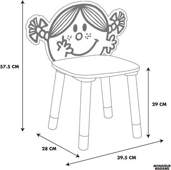 Madame Monsieur - Kinderstoel Madame Bonheur - geel van MaDaMe — afbeelding 5